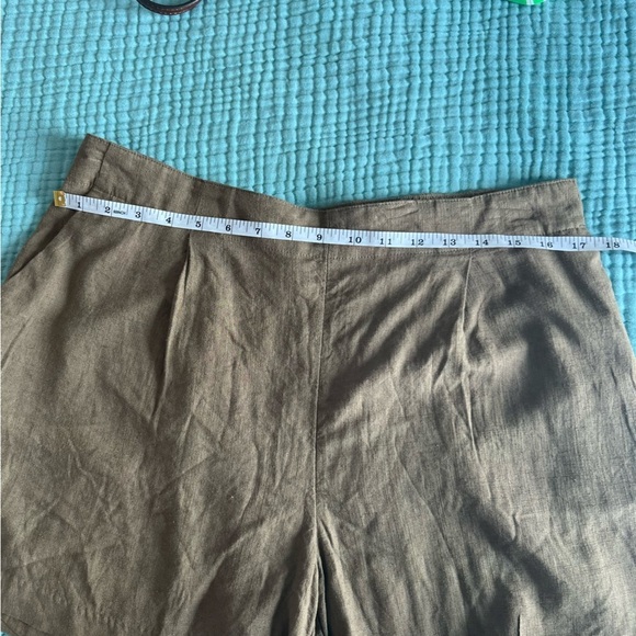 Industry Republic Linen Blend Shorts in Warm Khaki women’s SZ L - Picture 7 of 7